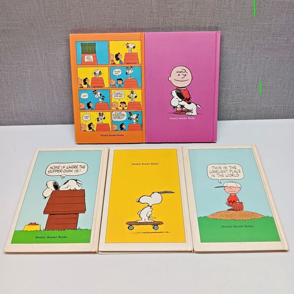 Charlie Brown Snoopy Weekly Reader HC Books Lot of 5 VTG Peanuts Charles Schulz - Picture 4 of 4